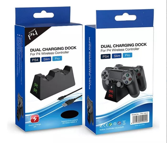Base De Carga Dual Para Mando De Ps4 Pq